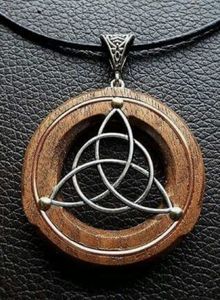 COLLIERS HOMMES POUR FEMMES HOMMES NATUREL GRAND BOHO TRIBAL SONO BOIS Pendentif sur cordon réglable Collier fait main - Product Image 6