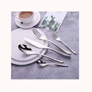 Ensemble de couverts de restaurant de luxe dans une élégante fourchette de cuillère en nickel argenté à poignée design martelée et élégante avec vente de vernis miroir! - Product Image 1