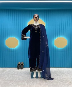 Modest Casual & Formal Indian Pakistani Style Salwar Kameez Elegant Cotton Ladies Suit Ready-Made XXL Size Dress for Women - Product Image 1