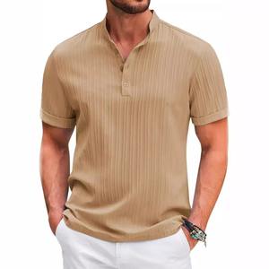 Camiseta transpirable de secado rápido para hombre Camiseta deportiva personalizada con patrón sólido al por mayor - Product Image 2