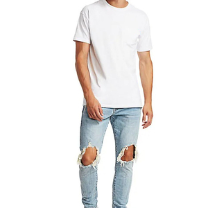 กางเกงยีนส์ทรงตรงผู้ชาย ทรงสลิมฟิต สไตล์ลำลอง เนื้อผ้าเบา ยืดได้ มีกระดุม ปิดเอวกลาง ผ้าฝ้าย ระบายอากาศดี โดย MELSFIT SPORTS - Product Image 2