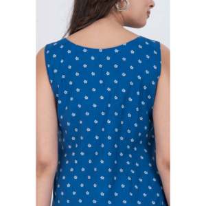 Camiseta sin Mangas de Popelina de Algodón para Mujer, Estilo Casual de Verano, Corte Regular, con Estampado Floral Transpirable y Logotipo Frontal, Talla XS, Más Vendida - Product Image 4