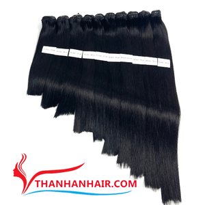 Extensions de cheveux vietnamiens Remy de qualité supérieure, lisses, tissées à la machine, double trame, cheveux soyeux, mèches de cheveux - Product Image 6