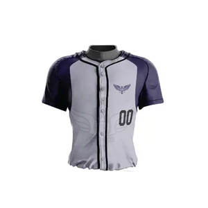 เครื่องแบบเบสบอลผ้าระบายอากาศออกแบบได้ตามต้องการผลิตโลโก้ได้ตามต้องการ - Product Image 4