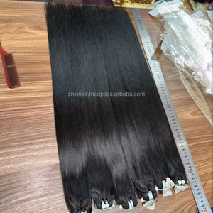 Perruques de cheveux humains 30 pouces faisceaux de cheveux bruts Vietnam os droit Super Double dessiné cheveux crus tissages frontaux complets - Product Image 6