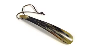 Crescent Crafts Cuerno de zapato de cuero de alta calidad personalizado Cuerno natural hecho a mano Altamente pulido - Product Image 2