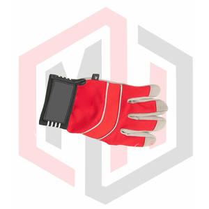 ถุงมือหนังสังเคราะห์ถุงมือนิรภัยป้องกันการสั่นสะเทือนออกแบบโลโก้ได้ตามต้องการ - Product Image 6