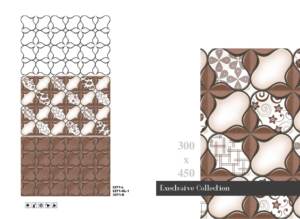 Carreaux muraux émaillés en céramique de qualité supérieure Taille 300X450mm Finition brillante Conception de ferme durable antibactérienne résistante à l'acide - Product Image 2