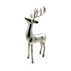 Modern Design Black Finished Aluminum <b>Reindeer</b> for Table Top Home and <b>Christmas</b> Decoration Ornament Handmade Bulk - Product Image 2