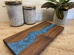 Nueva tabla de quesos de madera y resina epoxi blanca para mesa y cocina de la mejor calidad al mejor precio al por mayor - Product Image 6