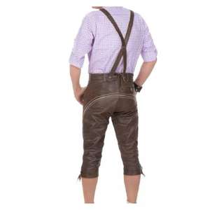 Shemax Trachten shorts pour hommes lederhosen gris ombré OEM personnalisé nouveau bavarois oktoberfest lederhosen - Product Image 3