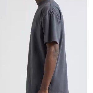 เสื้อยืดคอกลมผ้าฝ้าย100% ฟอกสีกรดแบบใหม่เสื้อยืดแนวสตรีท300GSM ทรงหลวมโอเวอร์ไซส์สำหรับผู้ชาย DTG DTF - Product Image 6