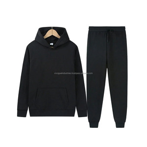 Custom Top Quality Cotton Pullover Men <b>Hoodies</b> Joggers Streetwear Tracksuits Heavyweight Puff Distressed Printing Tracksuits - Product Image 4