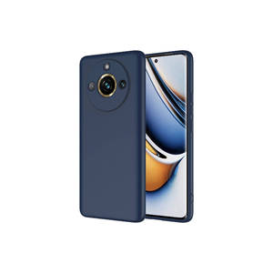 Coque en silicone premium Realme 11 Pro Plus NXXA Mara Slim Fit anti-traces de doigts, antichoc, coque de lancement bleu marine - Modèles C21Y C21 - Product Image 1