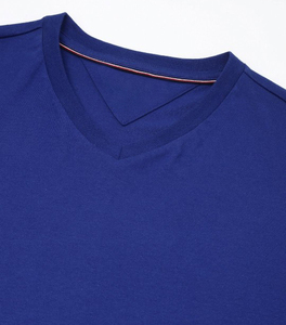 Camisetas de Cuello Redondo para Hombre, 100% Algodón, Tejido de Punto, Marca Propia, Tela Suave, Venta al por Mayor, Uso Diario Informal - Product Image 1