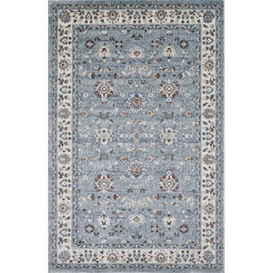 Alfombra Turca de Lujo Hecha a Máquina Palmira 32x35 16 D Gris Azul Oscuro Premium para Sala de Estar del Fabricante de Gaziantep - Product Image 1