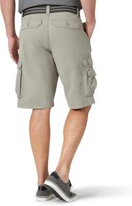 Shorts Cargo Décontractés pour Hommes en Toile 100% Coton Lavé, Coupe Basique Unie, Élastiques, Coupe-vent, Séchage Rapide, Respirants, Longueur Genou, Idéaux pour l'Été - Product Image 3