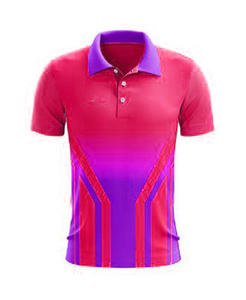 Polo bordado para hombre, tejido transpirable de punto, manga corta, camisa de golf, camisa de sublimación personalizada - Product Image 2