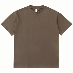 Haute qualité 300gsm personnalisé imprimé hommes poids lourd surdimensionné coton T-Shirt goutte épaule longue vierge avec motif de lettre - Product Image 6