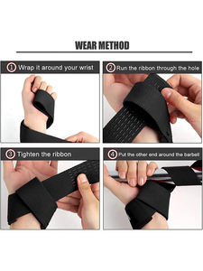 Correas de Levantamiento Acolchadas de Neopreno y Algodón de Marca Privada para Levantamiento de Pesas Profesional, Logotipo Personalizado, Antideslizantes, Protección Avanzada - Product Image 3