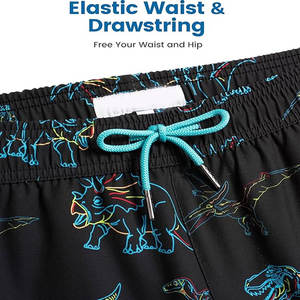 กางเกงชายหาดลำลองแบบสั่งทำพิเศษสำหรับผู้ชาย แห้งเร็ว ผ้าฝ้าย 100% ชุดว่ายน้ำแบบมีเชือกผูกเอวกลาง - Product Image 5