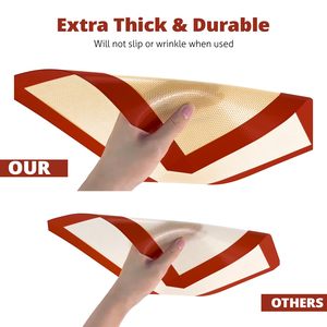 Tapis de cuisson en silicone de qualité alimentaire réutilisable, tapis à pâtisserie, <span class=keywords><strong>feuille</strong></span> de four, outils de cuisine à succès - Product Image 6