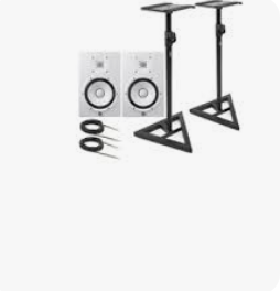 New Year discount for 2026 Original S8 <b>Powered</b> Studio <b>Monitor</b> Bundle with Two <b>Monitors</b>, Stands, and <b>Cables</b> - Product Image 1