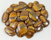 Pierre Cabochon Œil de Tigre Jaune Naturel Radha Arts – Vente en Gros, Haute Qualité, Semi-Précieuse, Polie, pour Fabrication de Bijoux et Guérison