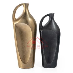 Vases à fleurs en métal en aluminium fini pour décorations pour la maison Jardinières de pots de fleurs au design unique pour centres de table Best-seller - Product Image 4