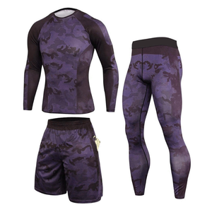 Conjunto de compresión transpirable para hombres Peso ligero Tasa razonable Cosas cómodas Top Trending Yoga Set con calidad premium - Product Image 1