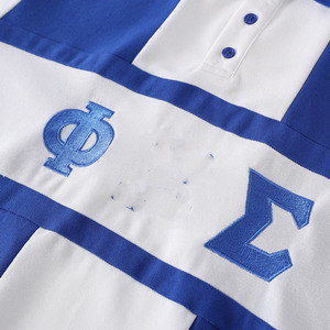 Camiseta Polo Premium Personalizada de la Fraternidad Phi Beta Sigma, Mezcla de Algodón y Poliéster con Letras Griegas Bordadas, Estilo Clásico de Fraternidad - Product Image 5