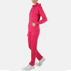 วิ่งออกกําลังกายสวมใส่HoodiesและJoggers 2 ชิ้นชุดวอร์มสตรีที่กําหนดเองชุดวอร์มแข็งแรงเหงื่อชุดวิ่งลําลองวอร์ม - Product Image 1