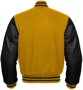 New <b>Mens</b> High Quality Letterman Varsity <b>Jackets</b> Wool Body Genuine <b>Leather</b> Sleeves CollegeBaseballjacket for <b>men</b> DDP Shipping - Product Image 2