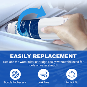 Filtre à eau pour réfrigérateur domestique RW18/644845, certifié NSF, charbon actif, plastique, durée de vie de 6 mois, 200 GPD, installation facile - Product Image 5