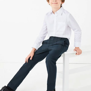 Uniforme scolaire formel pour garçons avec chemise à manches longues et pantalon en uniforme scolaire en tissu doux durable - Product Image 1