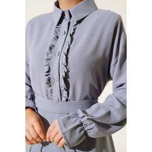 Ruffle Front Aerobin Juego De 2 Piezas Gris - Product Image 1