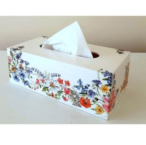 Boîte à serviettes décorative en MDF émaillé sur mesure pour la vente en gros, décoration de table, rangement de mouchoirs pour les fournitures de vaisselle d'hôtel et de restaurant - Product Image 3