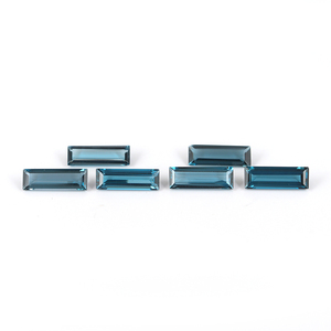 Topacio Azul de Londres Natural al por Mayor, Corte Facetado 5x10mm, Piedras Preciosas Semipreciosas Sueltas para Joyería, Certificado por Terceros en Línea - Product Image 1