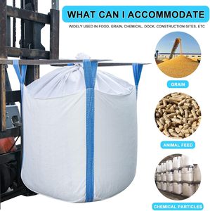 Bolsas FIBC, Bolsas a Granel, Flexibles, Transpirables, con Parte Superior Tipo Duffle, Base Plana, Resistentes, de Polipropileno Tejido (PP) - Product Image 4