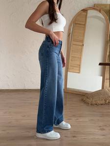 Jeans de Mezclilla para Mujer de Alta Calidad, Cómodos, Transpirables, con Tela Elástica, Cintura Media, Estilos Casuales y Versátiles - Product Image 2