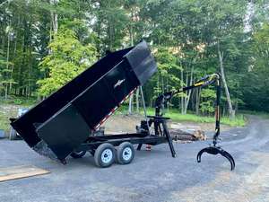 Remolque basculante hidráulico de 16 'Road Legal Dump Trailer W/170HDT Remolques basculantes para tractores Tractor agrícola - Product Image 3