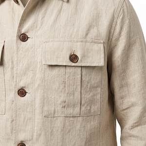 Men's Winter Solid Polyester/Cotton Cargo <b>Jacket</b> <b>Lightweight</b> Utility Casual XL OEM ODM Wholesale Factory Custom Logo Low MOQ - Product Image 6