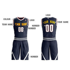 เครื่องแบบบาสเก็ตบอลระบายอากาศได้ดีสำหรับผู้ชายเครื่องแบบบาสเก็ตบอลแฟชั่นใหม่มาแรง - Product Image 6