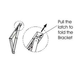 Giá đỡ bàn gấp lò xo 22 inch, chất liệu kim loại chắc chắn, dùng để đỡ bàn gấp, kệ, bàn làm việc, đồ nội thất - Product Image 3