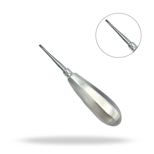 Elevador Dental Pequeño Backbend, Elevador Quirúrgico de Acero Inoxidable para Extracción Dental y Elevación de Raíces - Product Image 1