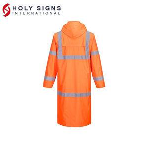 Men's Custom Winter <b>Work</b> Jacket High Visibility Orange Reflective Safety Features <b>Waterproof</b> Construction <b>Work</b> Wear Outdoor Logo - Product Image 5