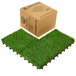 Nueva Decoración de Paisaje a Buen Precio, en Oferta, HPG-6202, Baldosas de Césped Artificial de Alta Calidad para Interiores/Exteriores, Alfombra para Jardín - Product Image 3