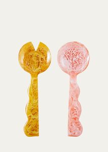 Prix de gros Ensemble de cuillères en résine faites à la main Cuillères en résine décoratives colorées pour la salle à manger et la décoration intérieure élégante - Product Image 4