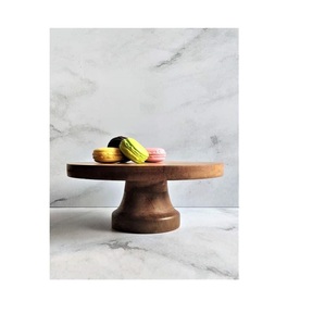 Modern Design <b>Wooden</b> <b>Cake</b> Stand Hand Engraved Decorative Platter for Birthday Party Celebration PC Material <b>Cake</b> Tool Bakeware - Product Image 1