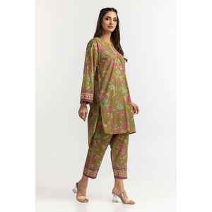 ชุดเสื้อและกางเกงผ้าด็อบบี้พิมพ์ลายดิจิทัล สีสันแบบ IPS-24-18 - Product Image 3